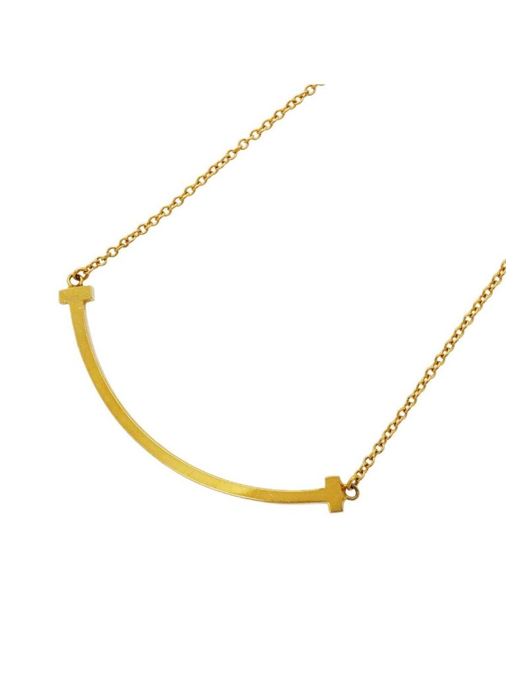 Tiffany & Co Necklace T Smile Small 18k Yellow Gold